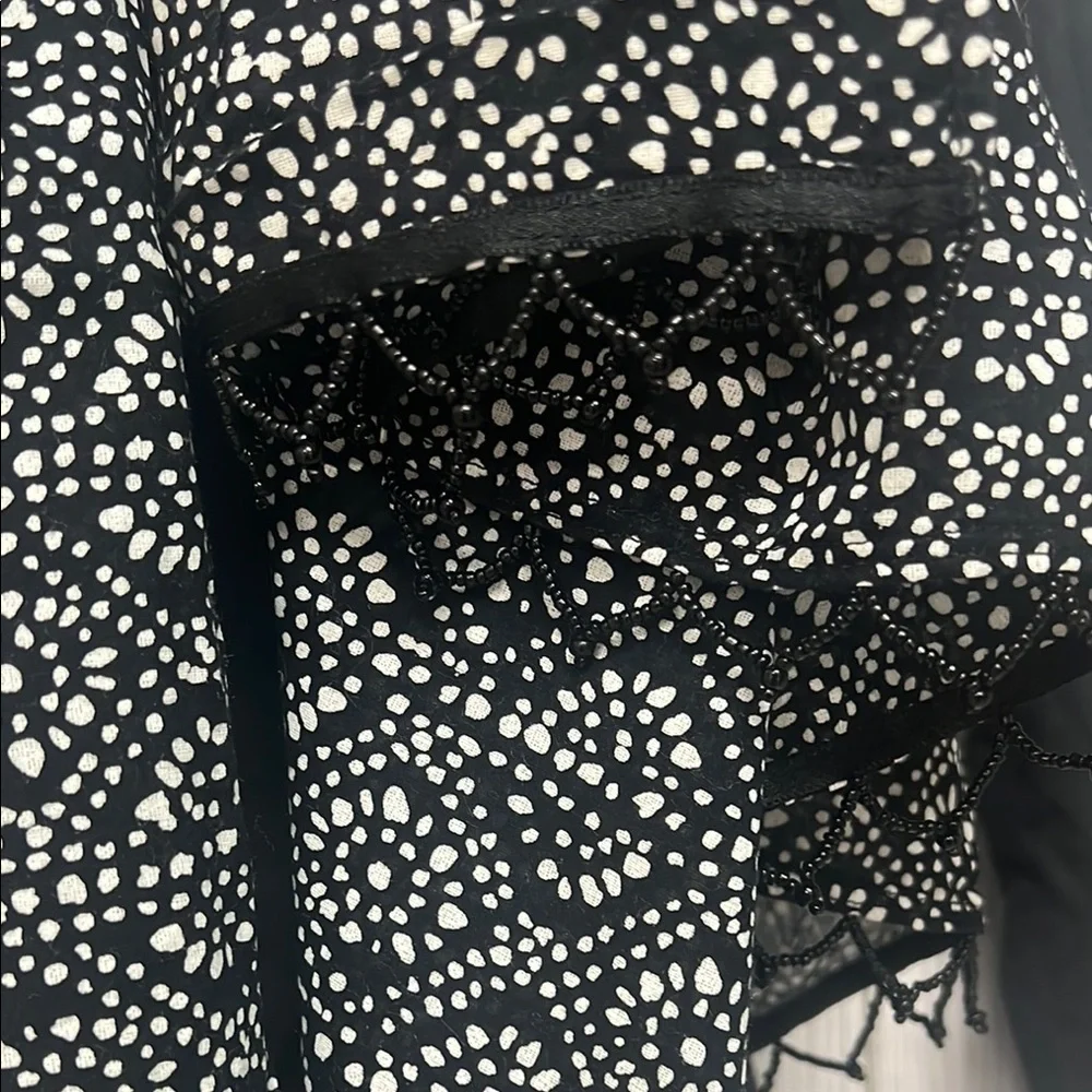 Old Navy Black and White Dotted Scarf